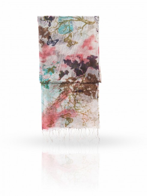 Палантин Женский S-MYSTIC.CAGE/WHITE.PINK